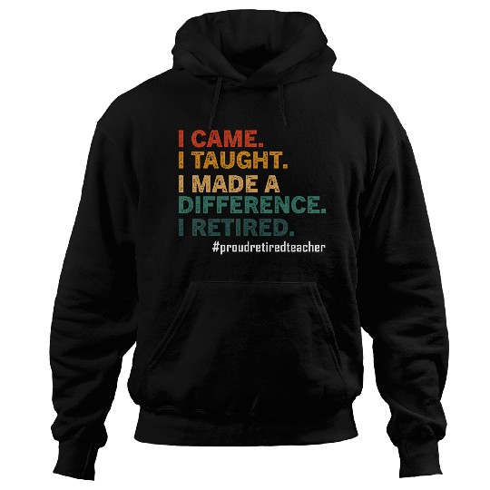Funny Retired Teacher Retirement 2025 Teachers Day Hoodies