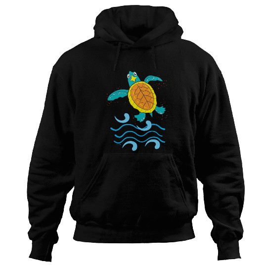 Cute Hawksbill Baby Sea Turtle Hoodies