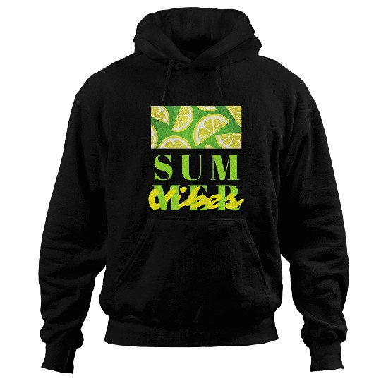 Lemon Fresh Summer Mood – Minimalist Citrus Art Hoodies