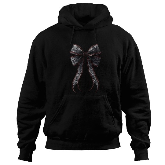 lace bow Hoodies