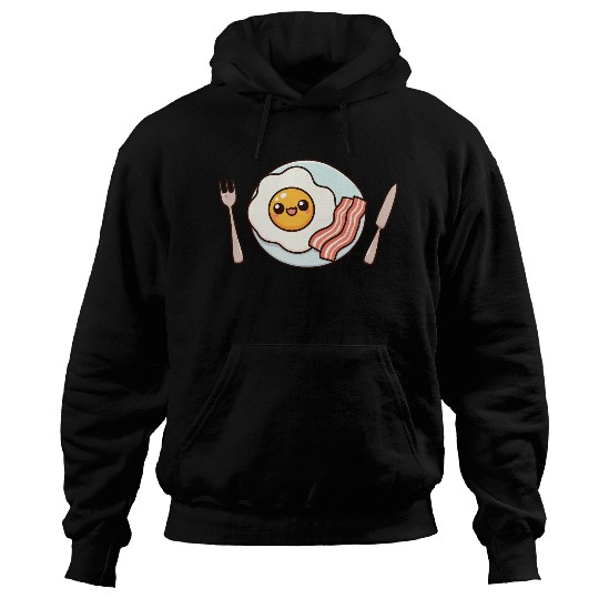 Whimsical Sunny Side Fried Egg Design Hoodies