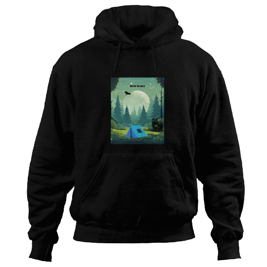 Respect the Locals – Wilderness Camping Warning Hoodies
