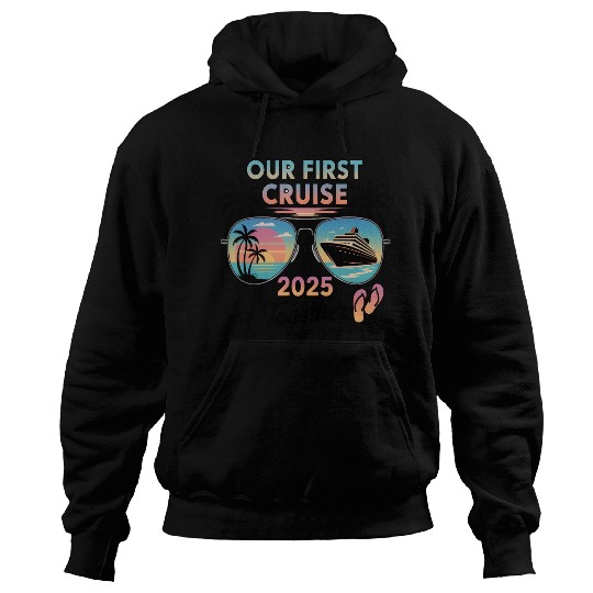 First Cruise 2025 Sunset Sunglasses Design Hoodies