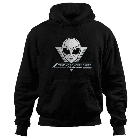 Take Me To Your Leader Alien Rave Retro 2000s Y2K Hoodies