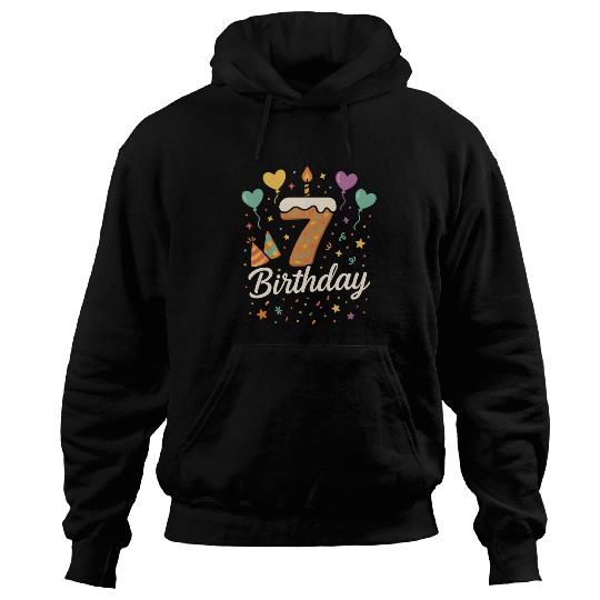7th Birthday Hoodies for Kids