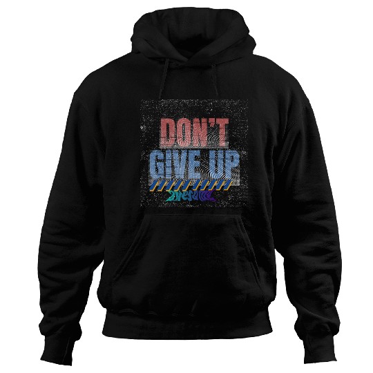Red and Blue Urban Typography Hoodies Design