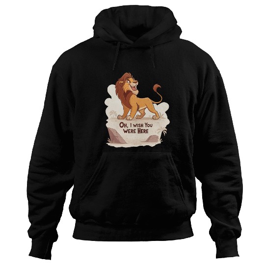 Lonely Lion Longing Hoodies