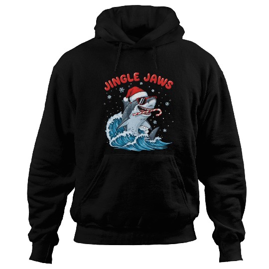 Jingle Jaws – Christmas Holiday with Bite Design Hoodies