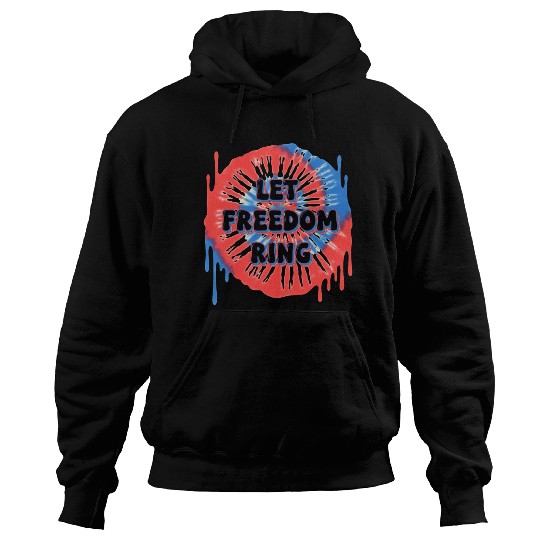 Let Freedom Ring: Bold 4th of July Tie-Dye Design Hoodies