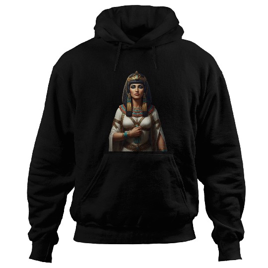 Royal Ancient Egyptian Queen Portrait Hoodies