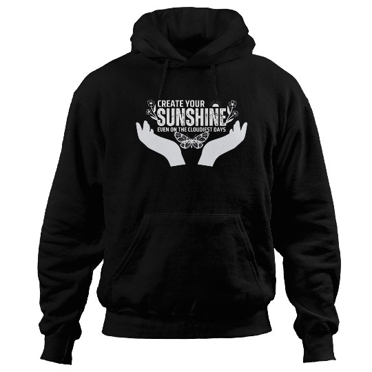 Hopeful Sunshine Motivational Quote Hoodies