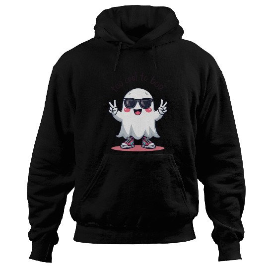 Too Cool to Boo – Stylish Ghost Hoodies