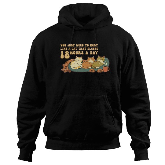 Relaxing Cat Nap Quote Design Hoodies