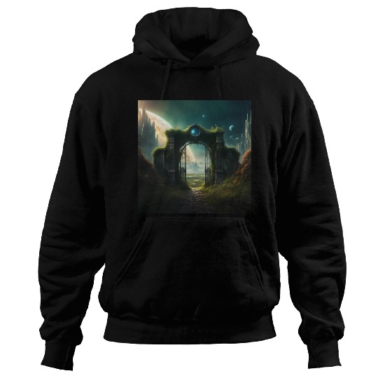 Mystical Portal to an Alien World / Planet Gate Hoodies