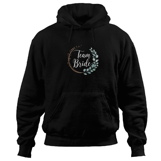 Team Bride Bridesmaid Eucalyptus Wedding Hoodies