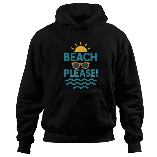 Sunny Beach Vacation Graphic Hoodies