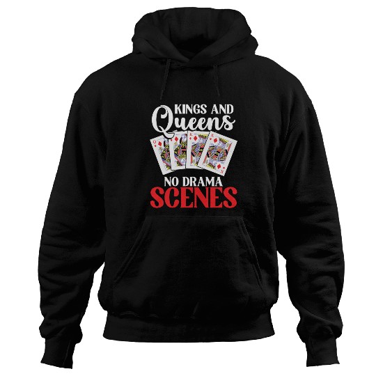 Pinochle Trick Taking Game Drama King Queen Hoodies