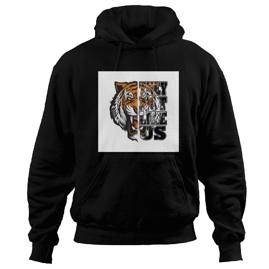 Bold Tiger and Protest Message Design Hoodies