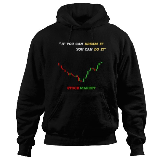 Inspirational Stock Market Growth Quote Hoodies