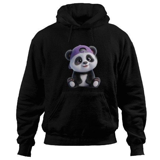 Adorable Panda Boy with Cap Hoodies