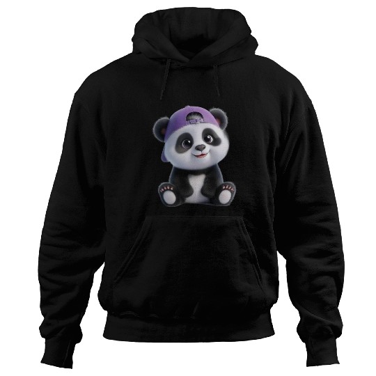 Adorable Panda Boy with Cap Hoodies