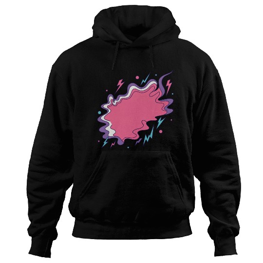 Vibrant Storm Cloud Illustration Hoodies