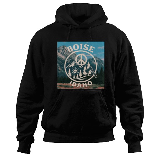 Boise, Idaho (B) Hoodies