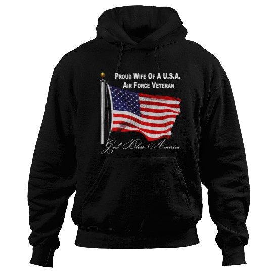 Proud Wife Of A US Air Force Veteran Hoodies