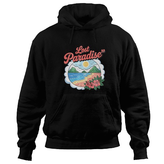 Lost Paradise Tropical Scene Hoodies