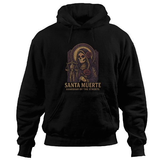 Santa Muerte – Mexican Folk Art Streetwear Hoodies