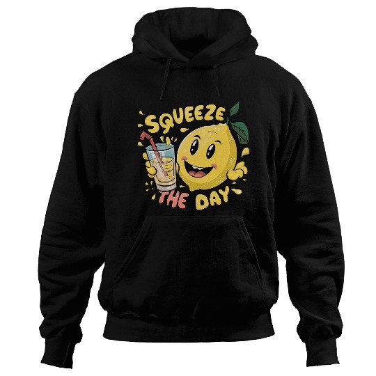 Squeeze The Day Lemon Cartoon Hoodies