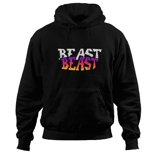 Retro Graffiti Beast Logo Design Hoodies