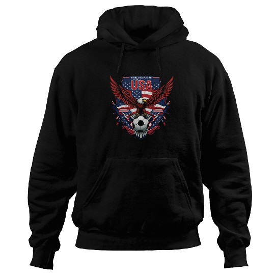 USA Soccer World Cup 2026 Eagle Patriotic Apparel Hoodies