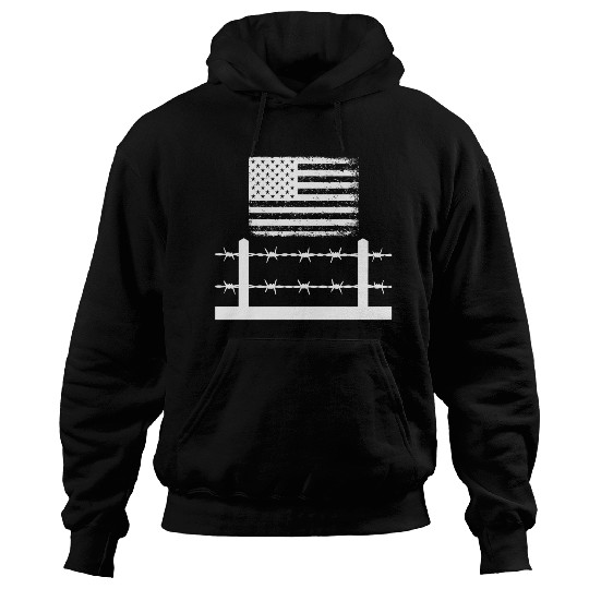 Barbed wire America Hoodies