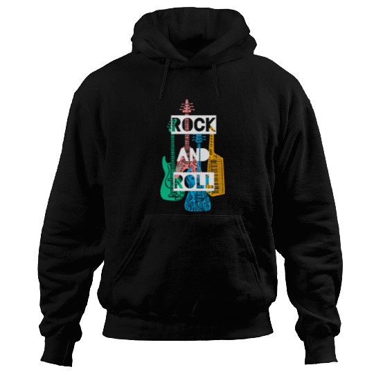 Rock and Roll Guitar Art Design Hoodies