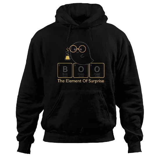 BOO - The Element of Surprise Cute Ghost Chemistr Hoodies