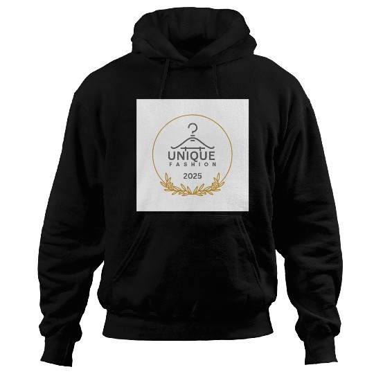 Black And Gold Minimalist Fashion Logo Hoodies
