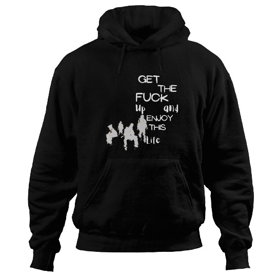 Bold Life Affirmation with Silhouettes Hoodies