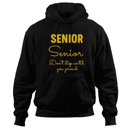 Senior 2026 Distressed Number Design Class of 2026 Hoodies