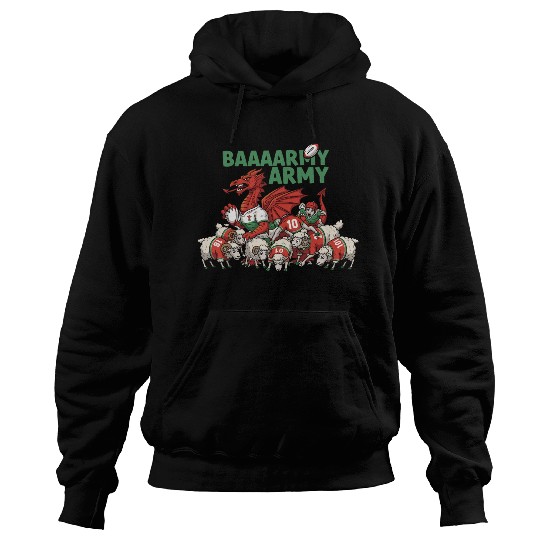 Dragon Rugby Fan Squad  Hoodies