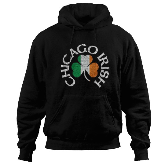 Chicago Irish Shamrock Apparel Hoodies
