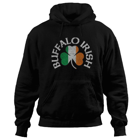 Buffalo Irish Shamrock Flag Clothing Hoodies