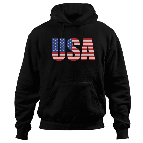 text letters stripes map country america united st Hoodies