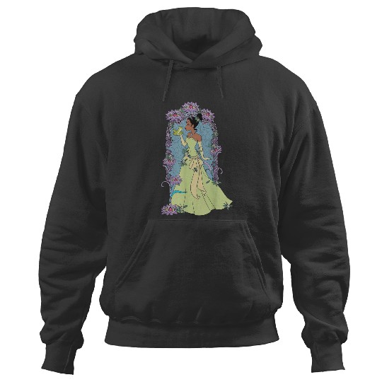 Disneyss The Princess And The Frog Tiana Profile Stained Glass Hoodies