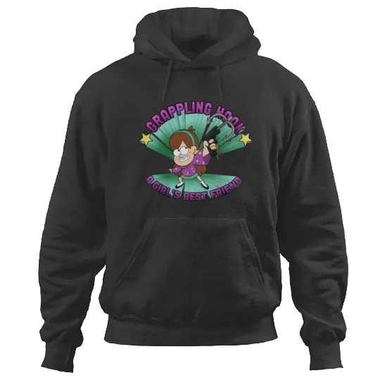 Disneyss Gravity Falls Mabel Pines Grappling Hook Logo Hoodies