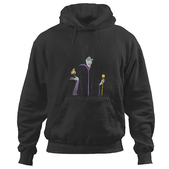 Disney Sleeping Beauty Maleficent Outline Flame Hoodies