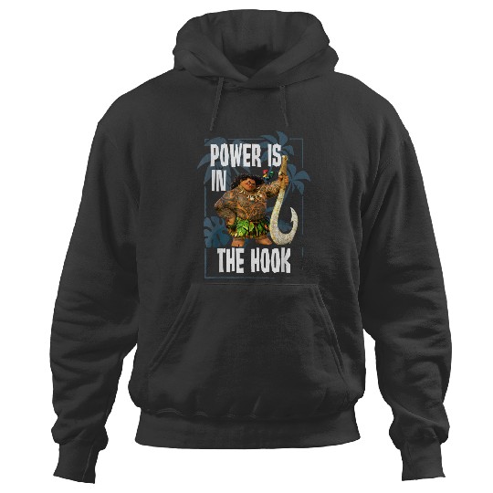 Disneyss Moana Maui Power Is In The Hook Portrait Hoodies