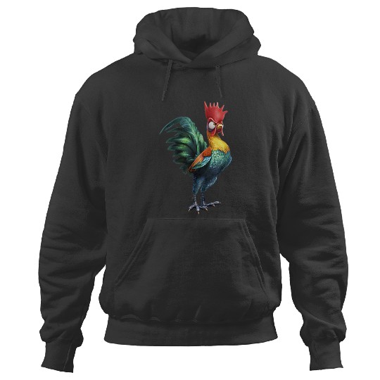 Disneyss Moana Hei Hei Left Chest Portrait Hoodies