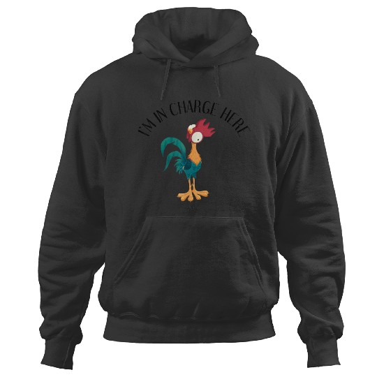 Disneyss Moana Heihei I'm In Charge Here Portrait Hoodies