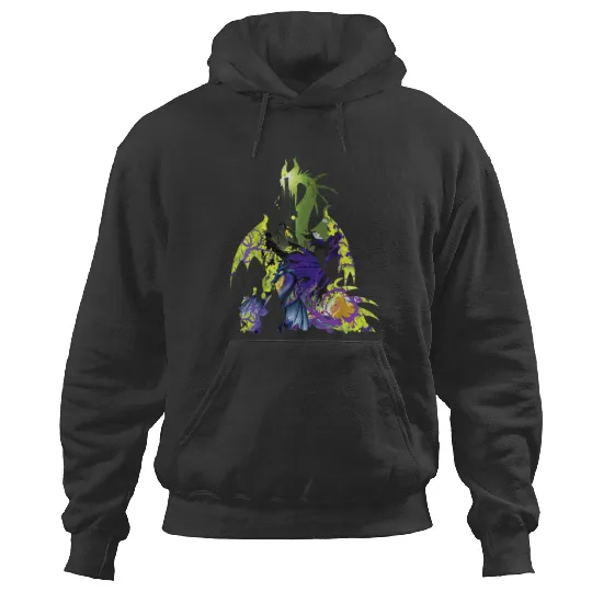 Disneyss Sleeping Beauty Maleficent Dragon Silhouette Hoodies
